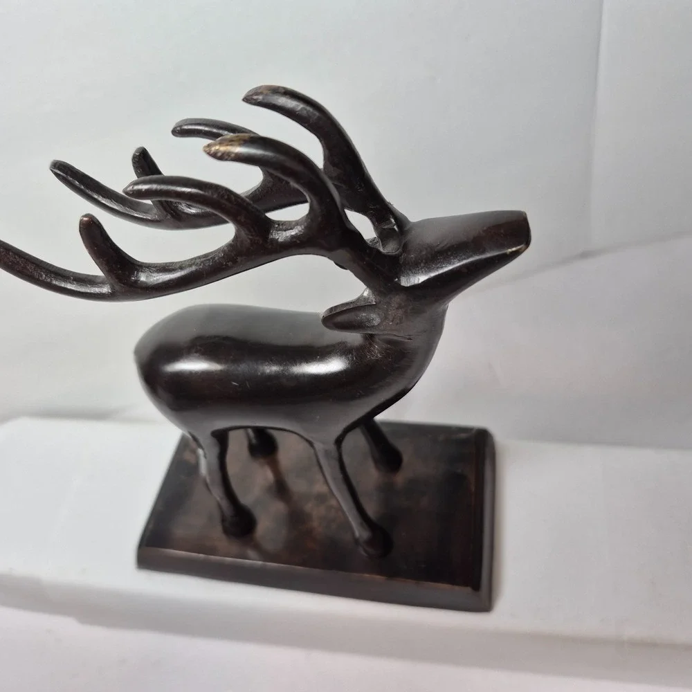 Heavy Cast Metal Buck Deer Stag 7